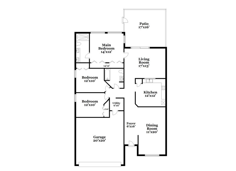 2,390/Mo, 12701 Reverend Hobson Ct Orlando, FL 32828 Floor Plan View