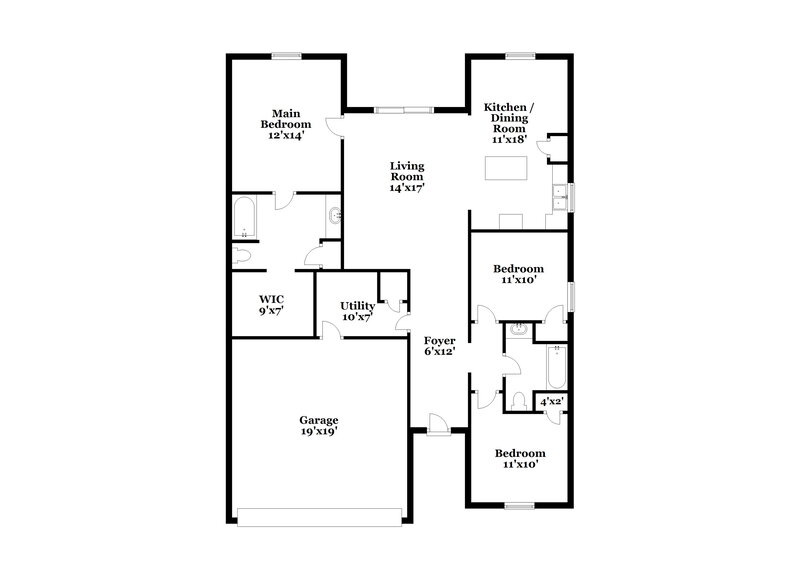 2,015/Mo, 2302 Bexley Dr Tavares, FL 32778 Floor Plan View