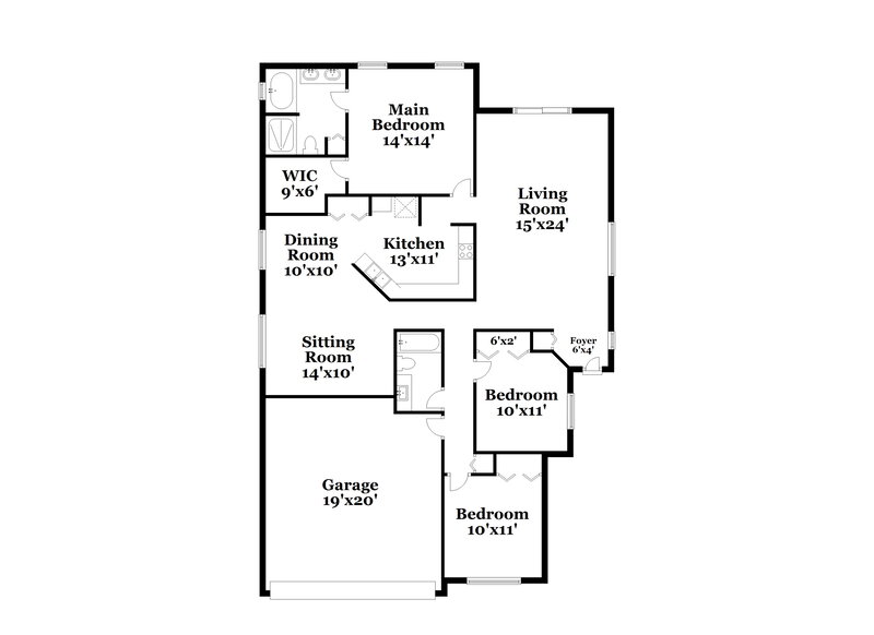 2,500/Mo, 13709 Valleybrooke Ln Orlando, FL 32826 Floor Plan View