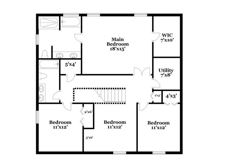 2,325/Mo, 1450 Sterns Dr Leesburg, FL 34748 Floor Plan View 2