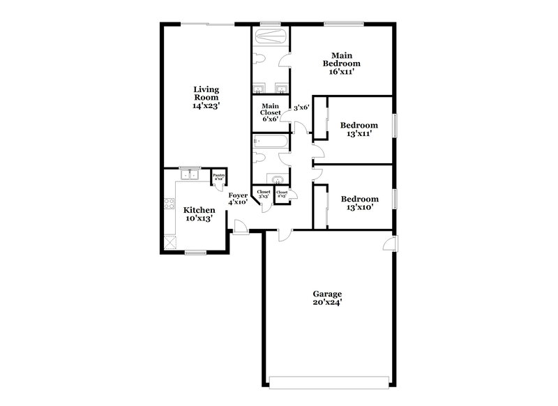 3,310/Mo, 2468 Albaca Dr Orlando, FL 32837 Floor Plan View