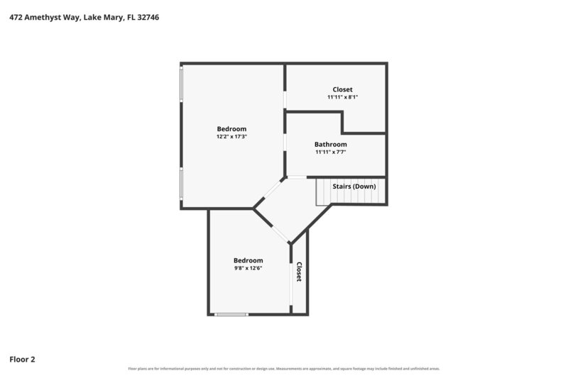 2,540/Mo, 472 Amethyst Way Lake Mary, FL 32746 Floorplan View 2