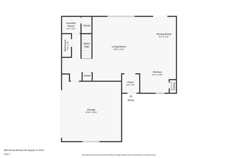 2,335/Mo, 2857 Breezy Meadow Rd Apopka, FL 32712 Floor Plan View