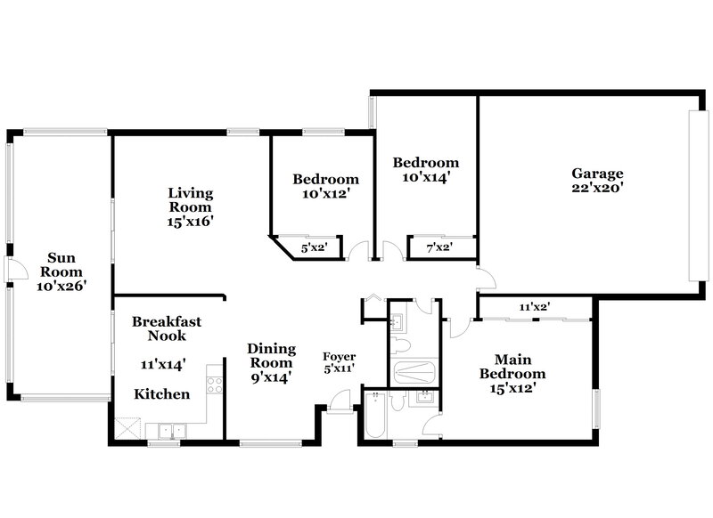 2,440/Mo, 1448 La Paloma Cir Winter Springs, FL 32708 Floor Plan View