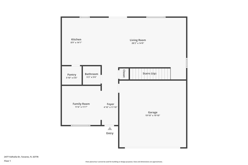 2,340/Mo, 2477 Valhalla Dr Tavares, FL 32778 Floor Plan View
