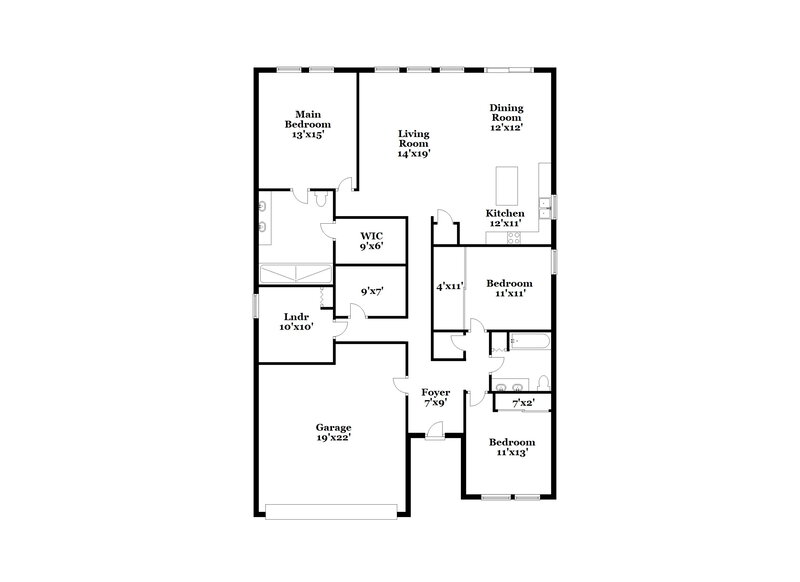 2,220/Mo, 3871 San Isidro Cir Saint Cloud, FL 34772 Floor Plan View