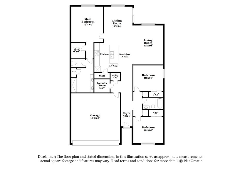 2,265/Mo, 5120 Star Ruby Ave Saint Cloud, FL 34771 Floorplan View
