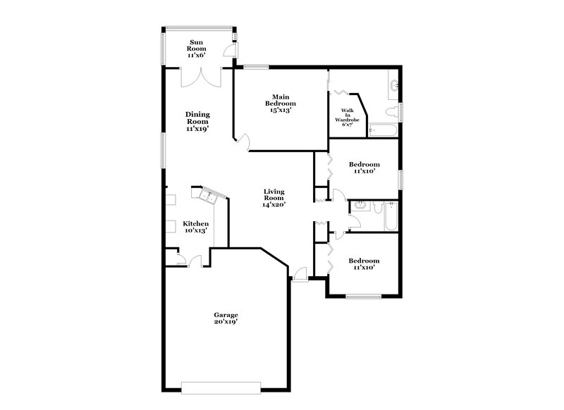 2,840/Mo, 348 Ashton Woods Ln Leesburg, FL 34748 Floor Plan View