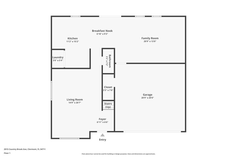2,425/Mo, 2015 Country Brook Ave Clermont, FL 34711 Floor Plan View