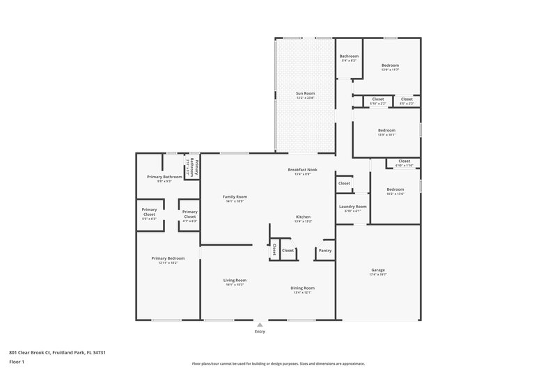 2,475/Mo, 801 Clear Brook Ct Fruitland Park, FL 34731 Floor Plan View