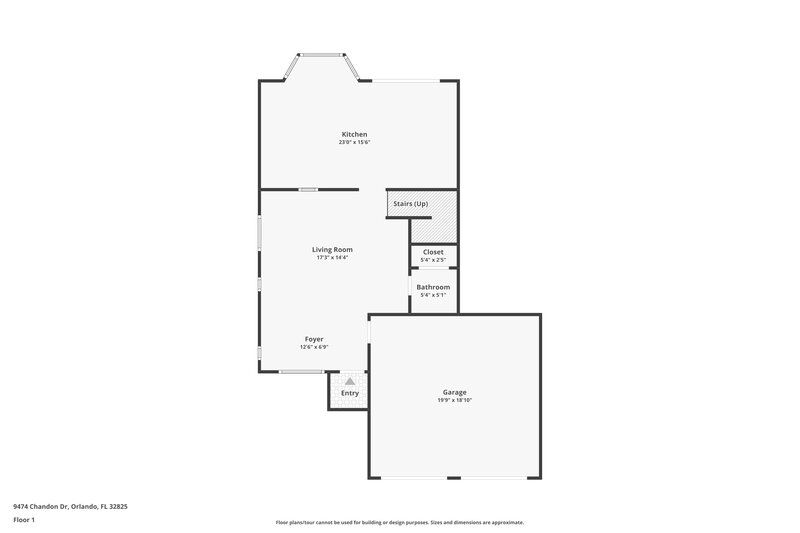 2,140/Mo, 9474 Chandon Dr Orlando, FL 32825 Floor Plan View