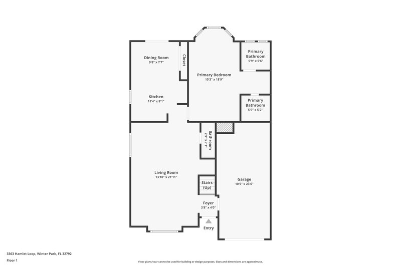 2,505/Mo, 3363 Hamlet Loop Winter Park, FL 32792 Floor Plan View