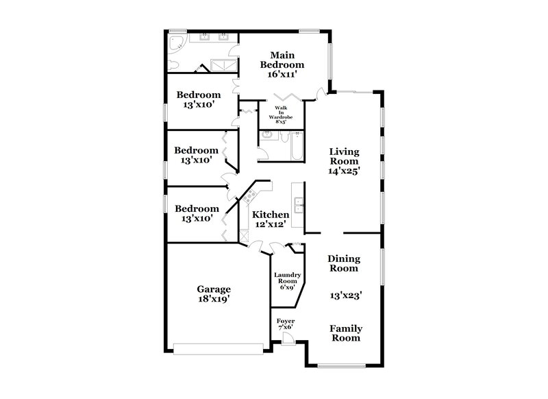 2,035/Mo, 1237 Kellogg Dr Tavares, FL 32778 Floor Plan View
