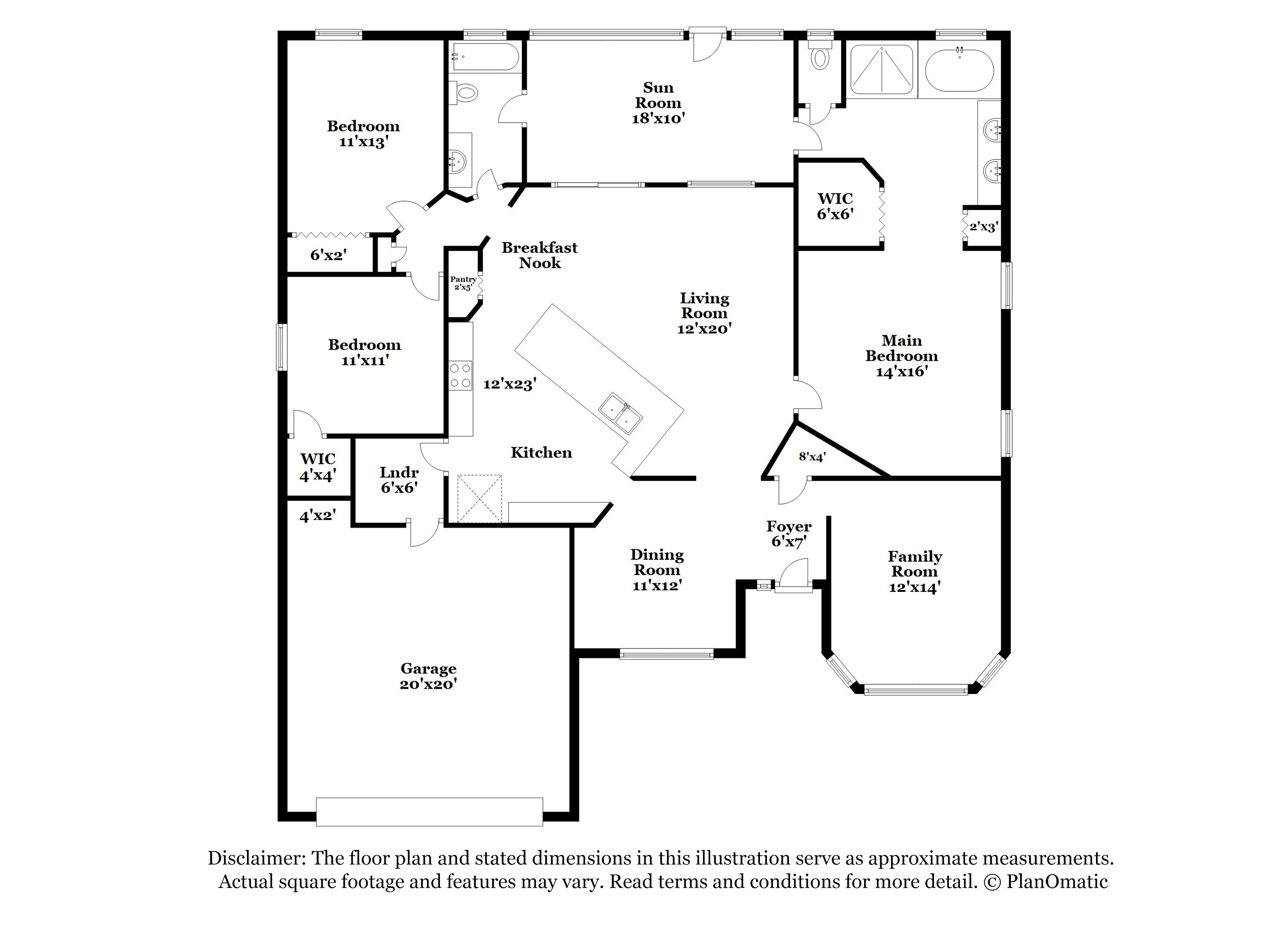2,415/Mo, 1870 Smoketree Cir Apopka, FL 32712 Floorplan View