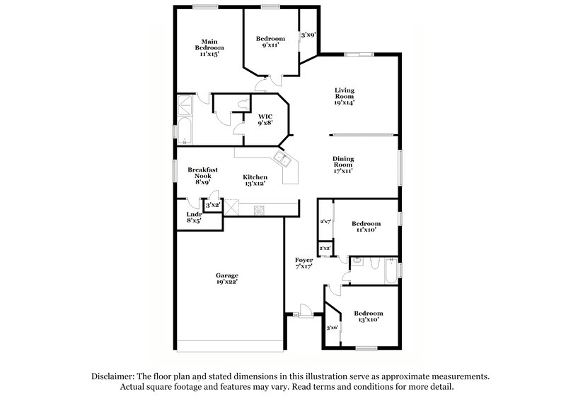 2,050/Mo, 1142 Greenley Ave Groveland, FL 34736 Floor Plan View