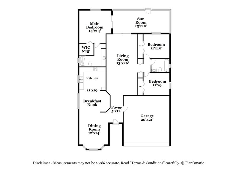 2,185/Mo, 4876 Jamaica Ln Kissimmee, FL 34746 Floor Plan View
