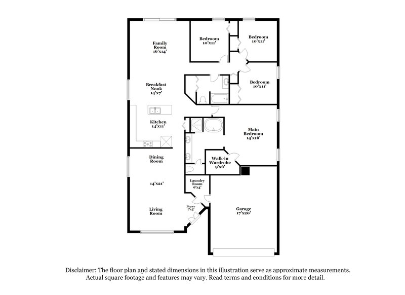 1,985/Mo, 515 Winthrop Pl Haines City, FL 33844 Floorplan View