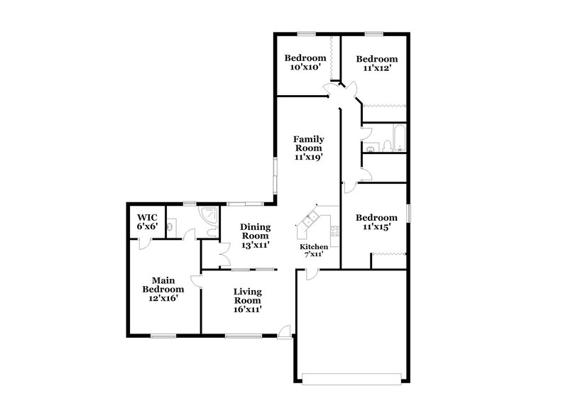 1,940/Mo, 5 Sequoia Way Kissimmee, FL 34758 Floor Plan View