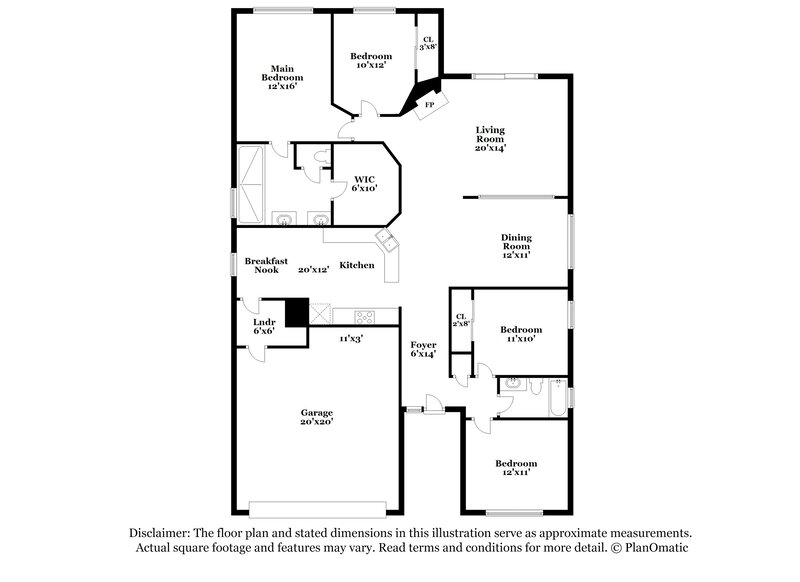 2,435/Mo, 2710 Alamosa Pl Lake Mary, FL 32746 Floor Plan View