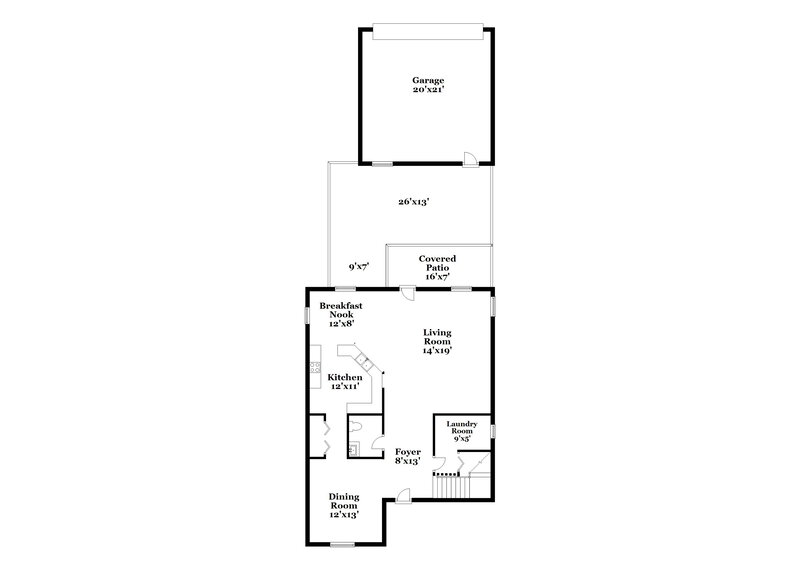 2,545/Mo, 6822 Butterfly Dr Harmony, FL 34773 Floor Plan View