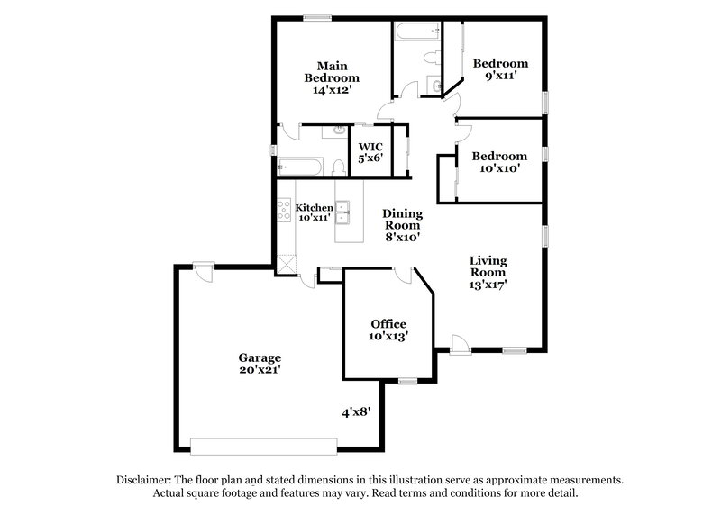 1,880/Mo, 208 Diamond Ridge Blvd Auburndale, FL 33823 Floorplan View