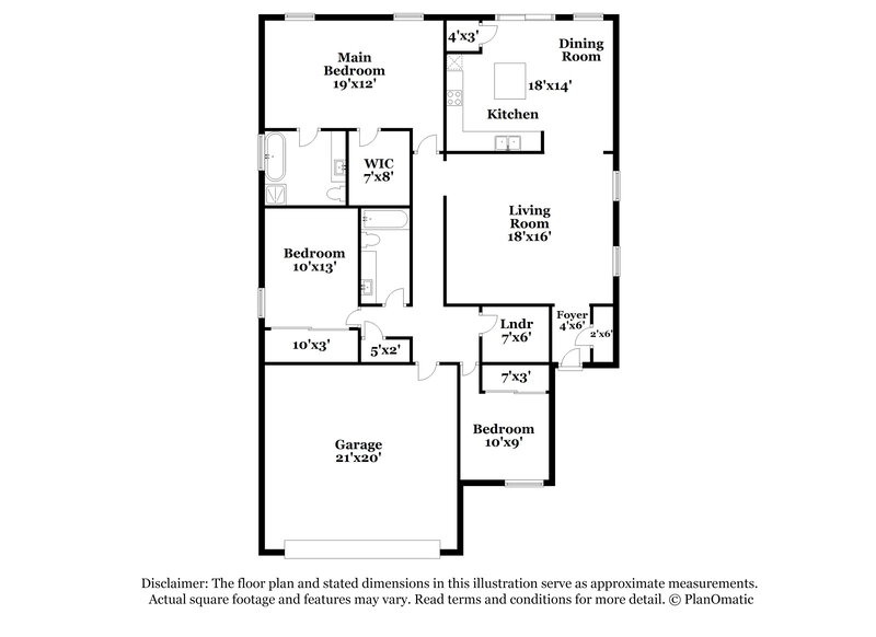 2,425/Mo, 1251 Alapaha Ln Orlando, FL 32828 Floor Plan View