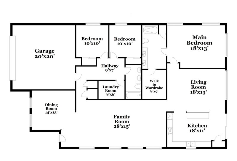 2,190/Mo, 1920 Strathmore Cir Mount Dora, FL 32757 Floor Plan View