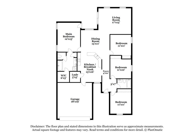 2,180/Mo, 431 Peppermill Cir Kissimmee, FL 34758 Floor Plan View