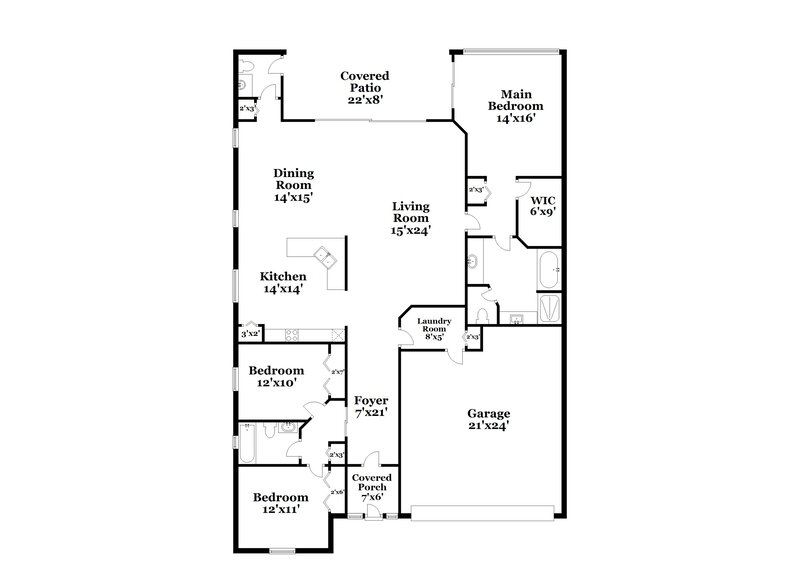 2,235/Mo, 183 Westmoreland Cir Kissimmee, FL 34744 Floorplan View