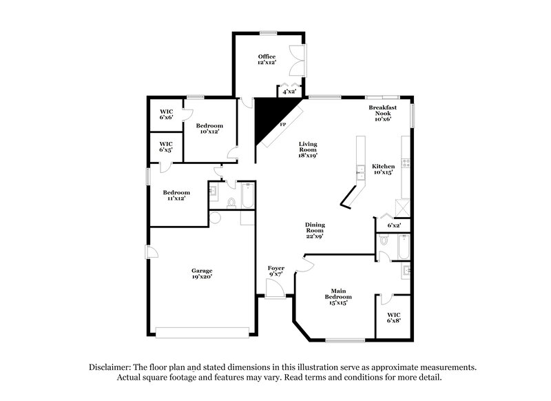 2,395/Mo, 5619 Garden Grove Cir Winter Park, FL 32792 Floor Plan View