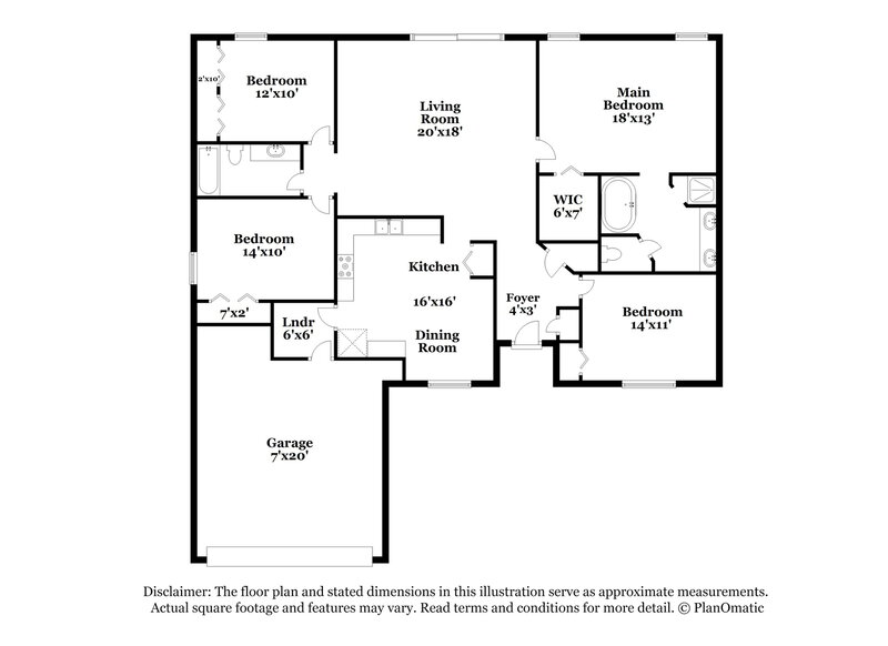 1,610/Mo, 653 Cotulla Dr Kissimmee, FL 34758 Floorplan View