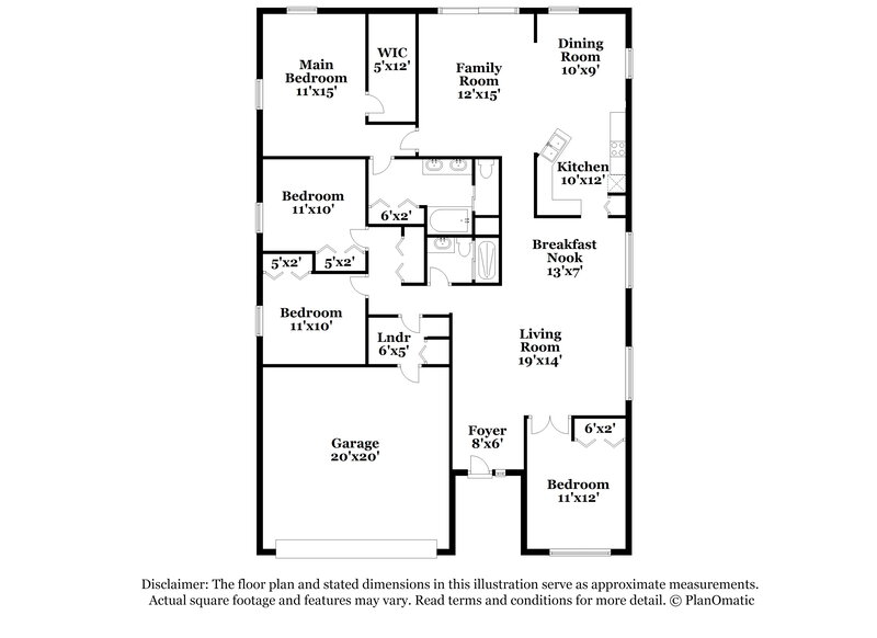 2,575/Mo, 4205 Boca Woods Dr Orlando, FL 32826 Floorplan View