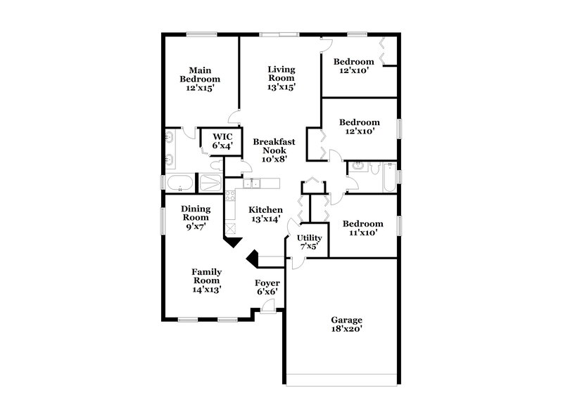 2,340/Mo, 534 Cortona Dr Orlando, FL 32828 Floor Plan View