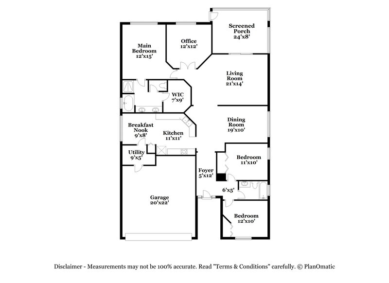 1,990/Mo, 108 Thornbury Ln Kissimmee, FL 34744 Floor Plan View