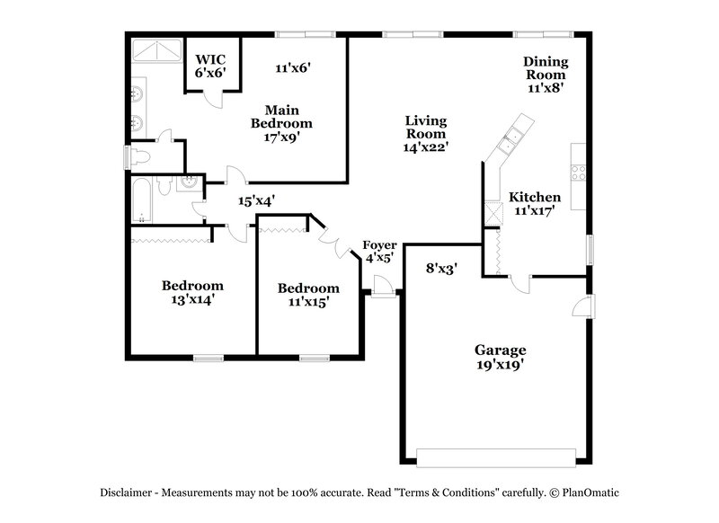 1,975/Mo, 652 N Delmonte Ct Kissimmee, FL 34758 Floor Plan View