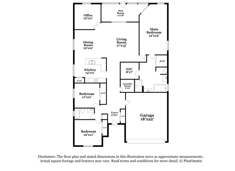 2,570/Mo, 3694 Fallscrest Cir Clermont, FL 34711 Floor Plan View