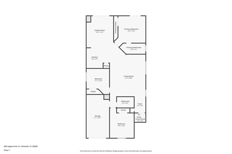 2,145/Mo, 646 Upperriver Ct Orlando, FL 32828 Floor Plan View