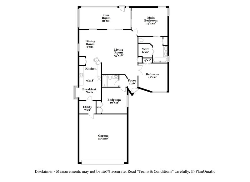2,115/Mo, 1533 Oakwood Ct Apopka, FL 32703 Floor Plan View