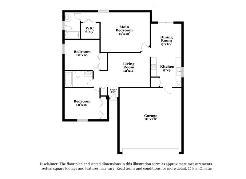 1,835/Mo, 10233 Patrick Dr Leesburg, FL 34788 Floor Plan View
