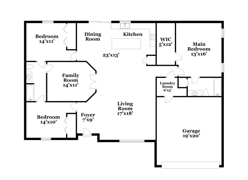 2,180/Mo, 4238 Settlers Ct Saint Cloud, FL 34772 Floor Plan View