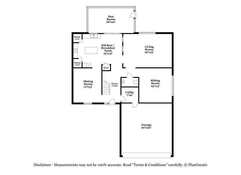 2,005/Mo, 1606 Sterns Dr Leesburg, FL 34748 Floor Plan View
