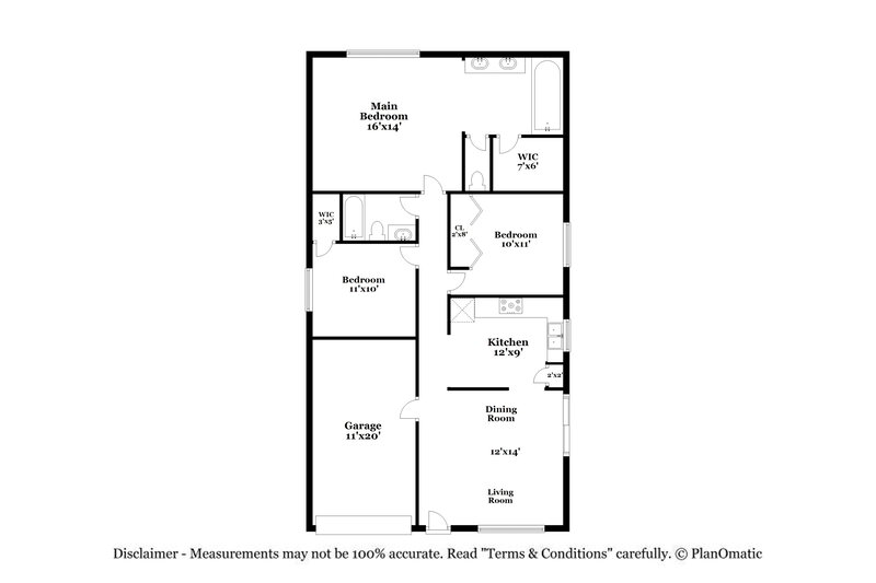 1,870/Mo, 304 McCoy Village Ct Apopka, FL 32712 Floor Plan View