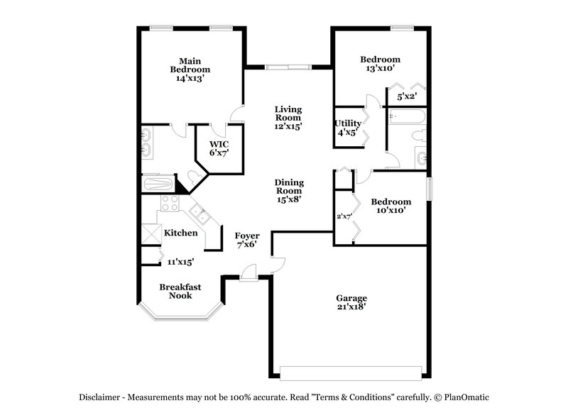 2,425/Mo, 4244 Waterside Pointe Cir Orlando, FL 32829 Floor Plan View