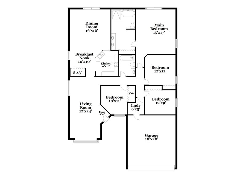 3,760/Mo, 9627 Myrtle Creek Ln Orlando, FL 32832 Floor Plan View
