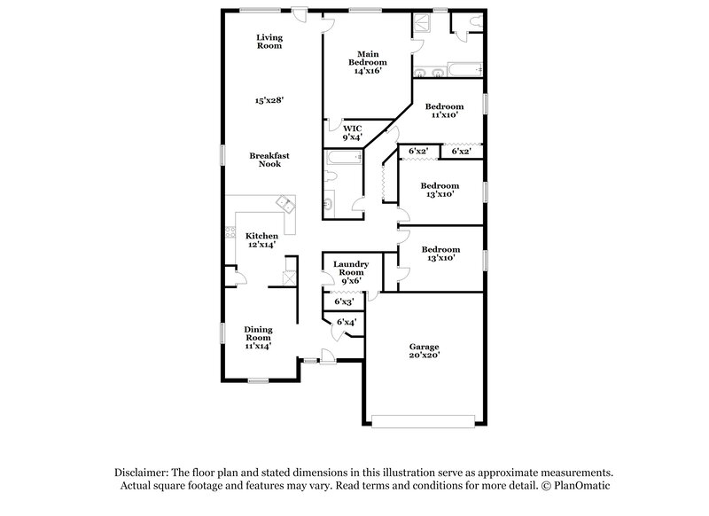 2,280/Mo, 1004 Kellogg Dr Tavares, FL 32778 Floorplan View