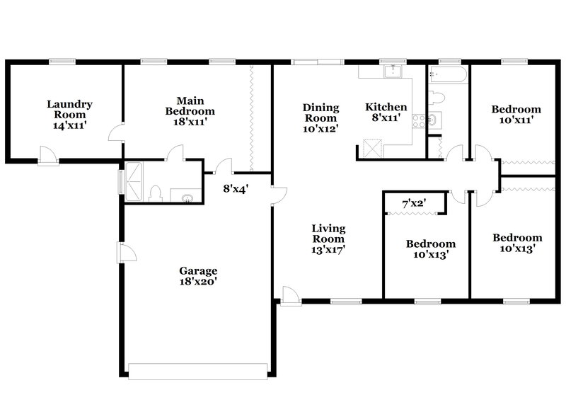 1,945/Mo, 512 Everest Way Kissimmee, FL 34758 Floor Plan View