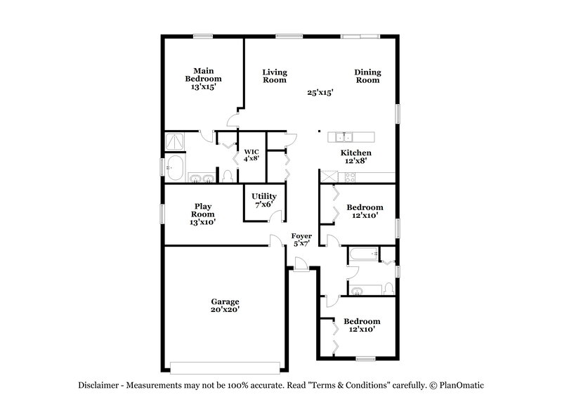 2,065/Mo, 5117 Ballark St Mount Dora, FL 32757 Floor Plan View