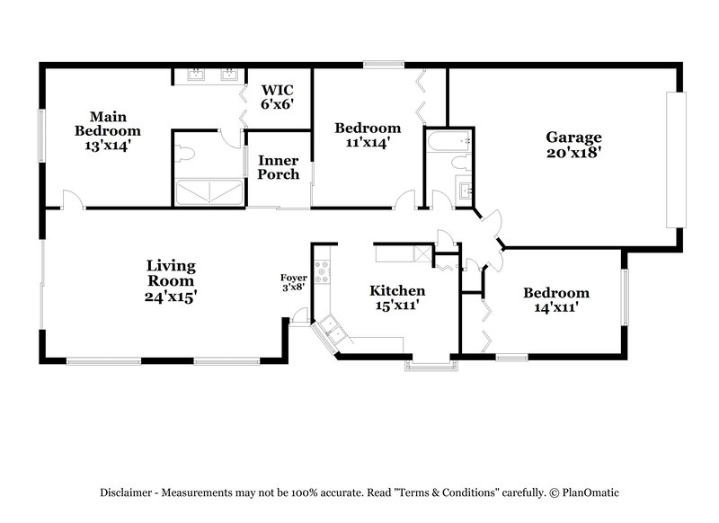 2,270/Mo, 520 Portland Cir Apopka, FL 32703 Floor Plan View