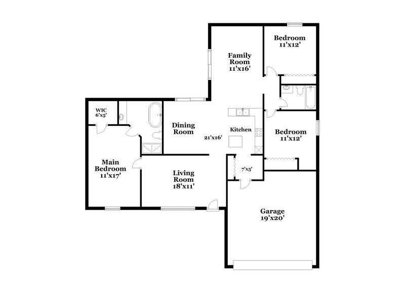 1,785/Mo, 333 Chelmsford Ct Kissimmee, FL 34758 Floor Plan View