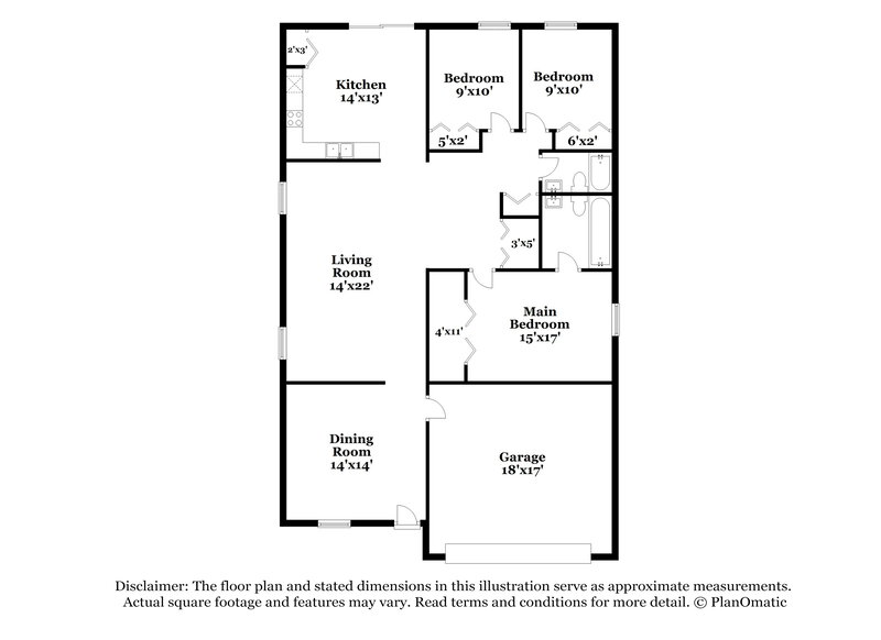 2,190/Mo, 7666 Harbor Bend Cir Orlando, FL 32822 Floorplan View
